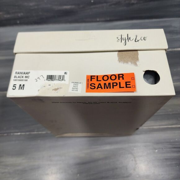 Style&co Raniaa Booties Black Block Heel Ankle Boots 5 M - Picture 9 of 10